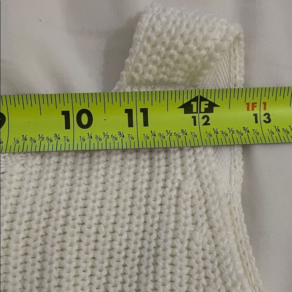525 America Creamy White Cotton Rib Knit Tank Top Sweater Womens Size XS - Picture 6 of 9